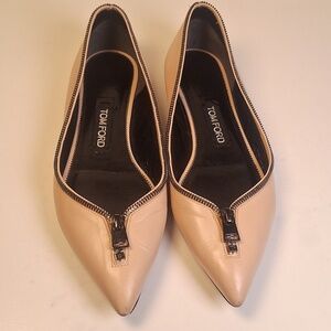 Tom Ford 2017 zipper trim ballerina flats Size 39
